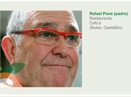 Chef Rafael Pons (padre) - Restaurante Cafo's (Nules, Castellón)